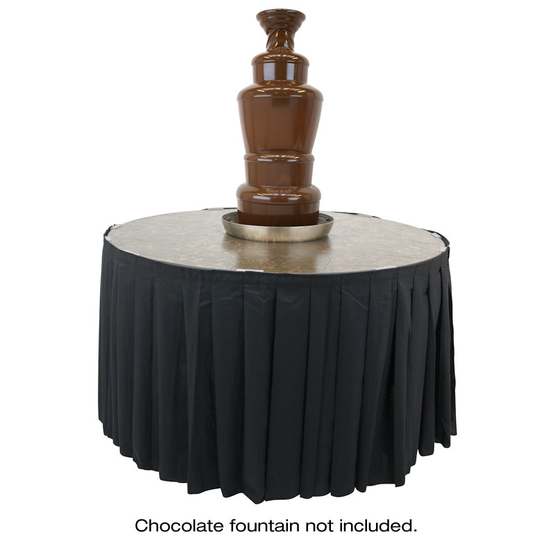 Buffet_Enhancements_Chocolate_Fountain_Display_Table_Skirting_presentation_decoration_party_event_wedding_1BACFT48M Spandex stretch table cover